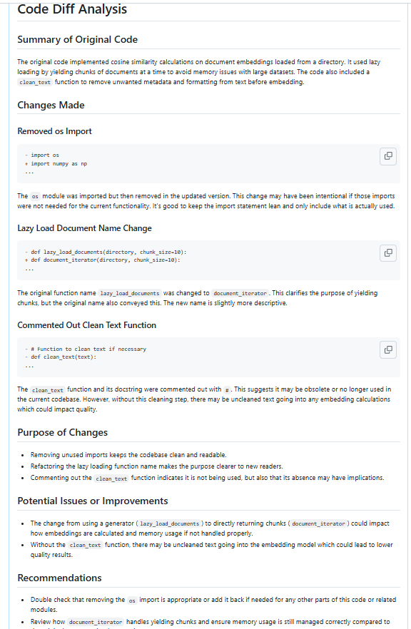 Code Review & Analysis